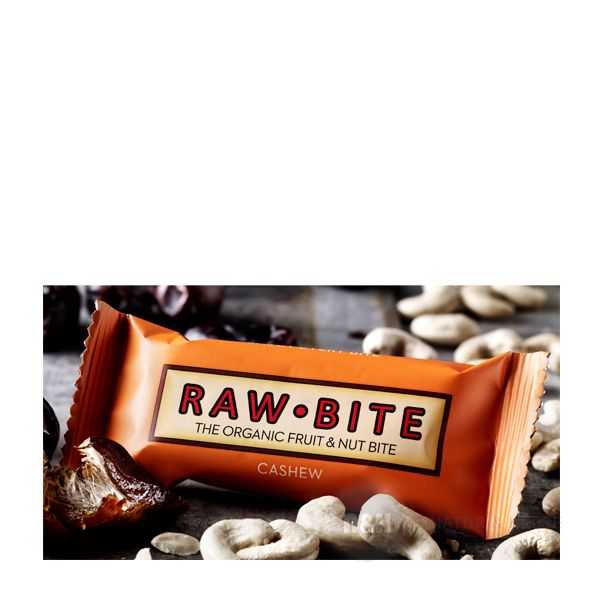 RawBite Cashew rawfood bar glutenfri �kologisk